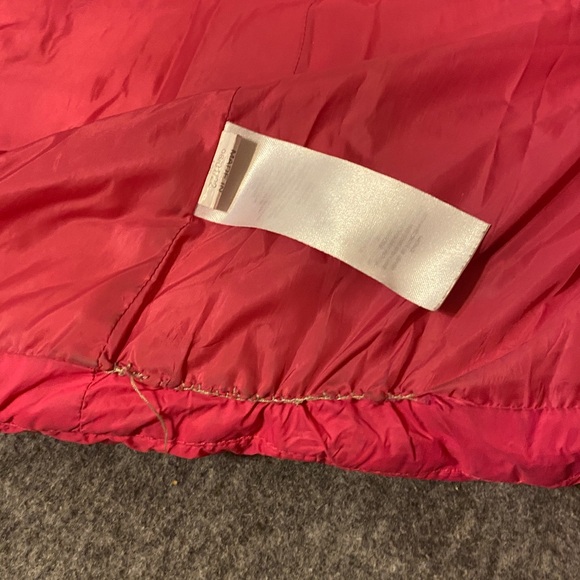 Eddie Bauer Pink and Cream Faux Fur Jacket - Picture 3 of 3